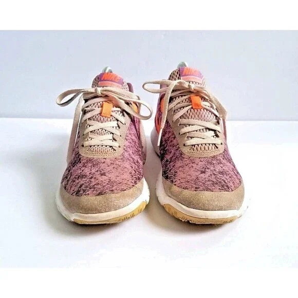 NIKE Flex Experience RN 6 Iced Lilac Bright Mango Running Shoes Sneakers US 8.5 - Picture 5 of 13